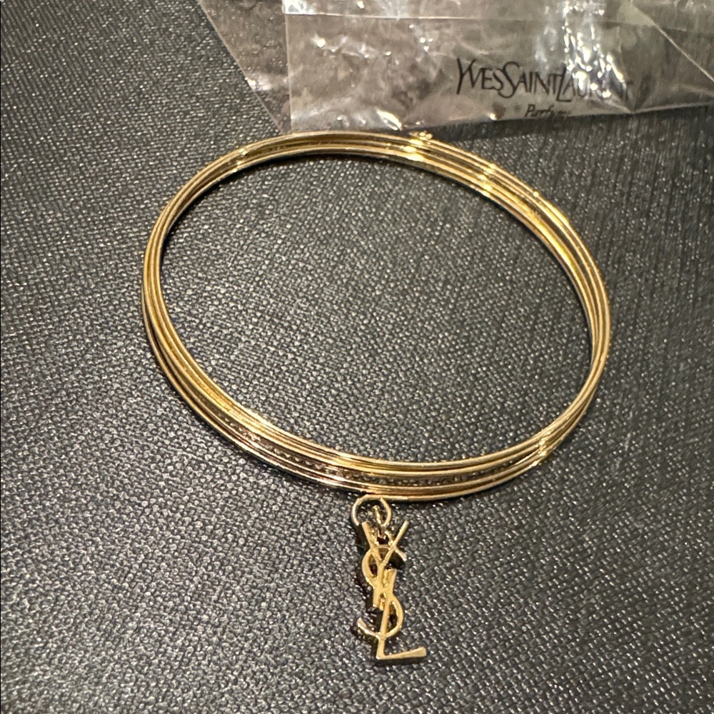New Gold YSL Wrap Bracelet